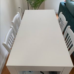 Meidinger 5 Piece Counter Height Dining Set White